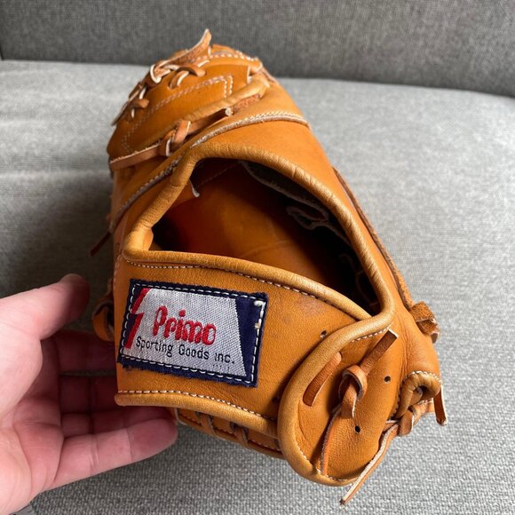 NOS Vintage 1980 Primo Leather Baseball Glove 3753 Right Handed Thrower PS - Picture 7 of 13